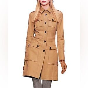 Banana Republic Wool Camel Trench Coat size Large